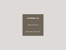 Tablet Screenshot of groebenzell.info